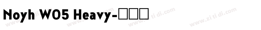 Noyh W05 Heavy字体转换 Noyh W05 Heavy字体转换
